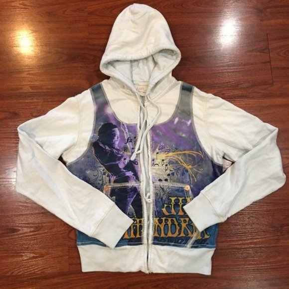 True Religion Jimi Hendrix Hoodie Sz 
